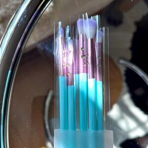 Blue Makeup Ombré Brush Set of 5